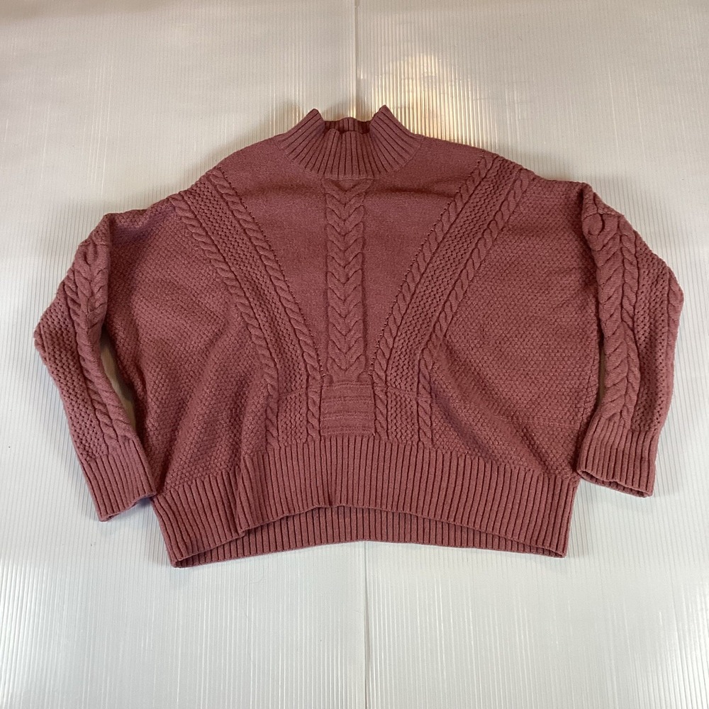 Belle By Belldini Womens Sweater Shirt Sz M Long Sleeve Pullover Soft High Neck